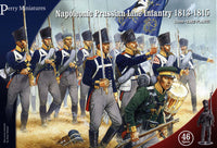 Perry Miniatures - PN1 Plastic Napoleonic Prussian Line Infantry 1813 - 1815 - Khaki and Green Books