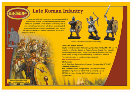 Gripping Beast Plastics - Late Roman Infantry - Khaki and Green Books