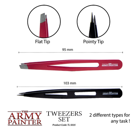THE ARMY PAINTER - TWEEZERS SET - Khaki and Green Books