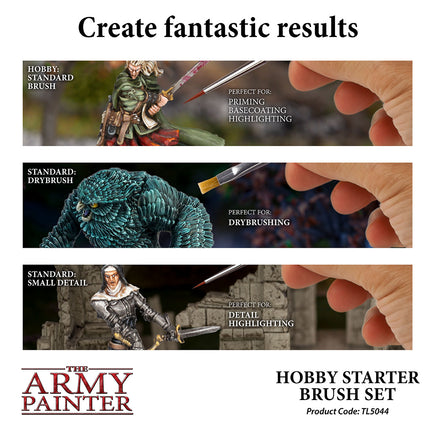 The Army Painter Hobby Starter Brush Set - Khaki & Green Books