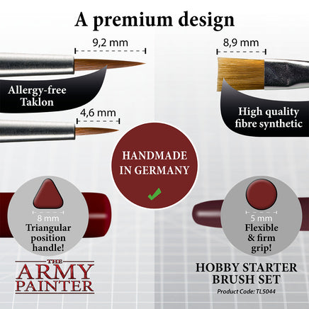 The Army Painter Hobby Starter Brush Set - Khaki & Green Books