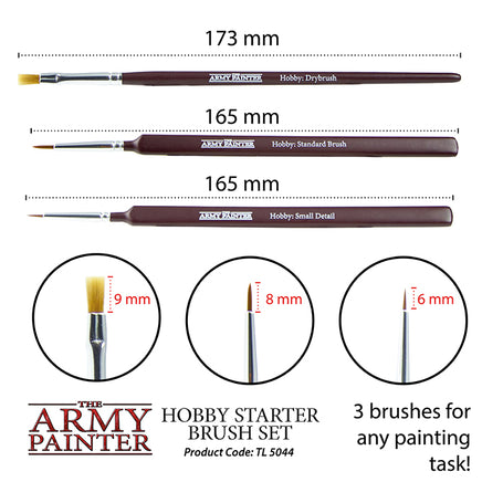 The Army Painter Hobby Starter Brush Set - Khaki & Green Books