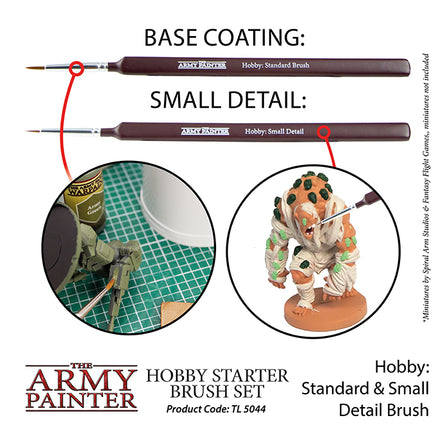The Army Painter Hobby Starter Brush Set - Khaki & Green Books