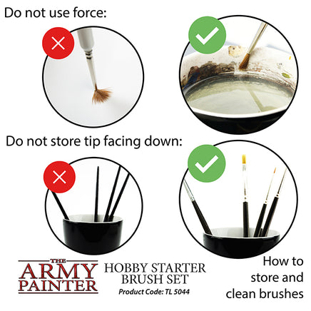 The Army Painter Hobby Starter Brush Set - Khaki & Green Books