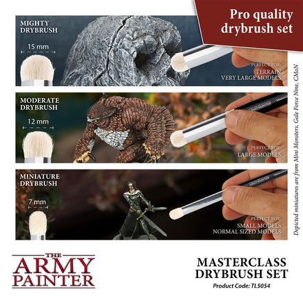 The Army Painter Master Class Drybrush Set - Khaki & Green Books