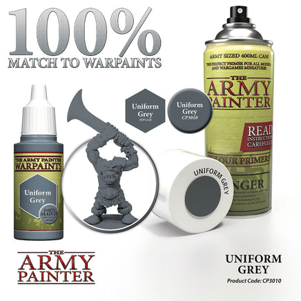 The Army Painter Colour Primer Spray - Uniform Grey - Khaki & Green Books