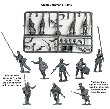 Perry Miniatures - ACW 120  Union Infantry in Sack Coats Skirmishing 1861-65 - Khaki and Green Books