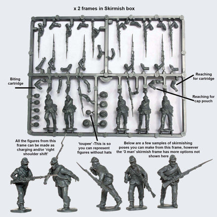 Perry Miniatures - ACW 120  Union Infantry in Sack Coats Skirmishing 1861-65 - Khaki and Green Books