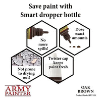 The Army Painter - Acrylic War Paint - Oak Brown - Khaki & Green Books