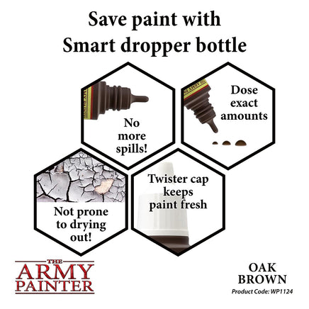 The Army Painter - Acrylic War Paint - Oak Brown - Khaki & Green Books