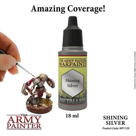 The Army Painter - Metallic Warpaints - Shining Silver - Khaki and Green Books