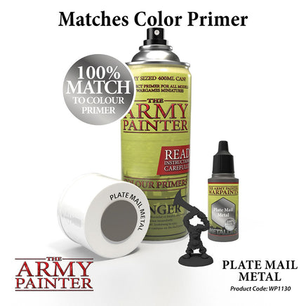 The Army Painter - Metallic Warpaints - Plate Mail Metal - Khaki and Green Books