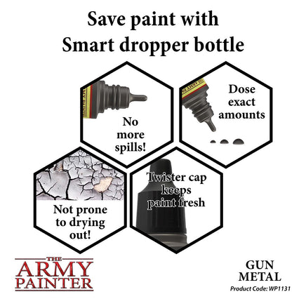 The Army Painter - Metallic Warpaints - Gun Metal - Khaki and Green Books