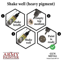 The Army Painter - Metallic Warpaints - Gun Metal - Khaki and Green Books