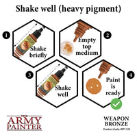 The Army Painter - Metallic Warpaints - Weapon Bronze - Khaki and Green Books