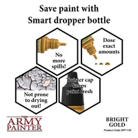 THE ARMY PAINTER WARPAINTS METALLICS: BRIGHT GOLD - Khaki and Green Books