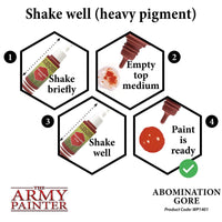 The Army Painter - Acrylic War Paint - Abomination Gore - Khaki and Green Books