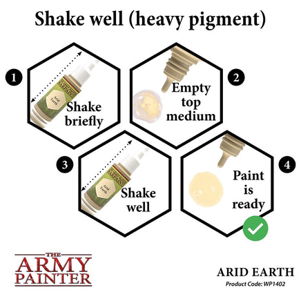 The Army Painter - Acrylic War Paint - Arid Earth - Khaki and Green Books