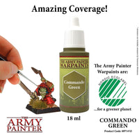 The Army Painter - Acrylic War Paint - Commando Green - Khaki and Green Books