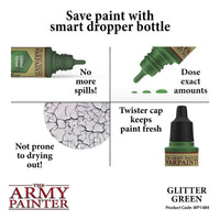 THE ARMY PAINTER WARPAINTS METALLICS: GLITTER GREEN - Khaki and Green Books