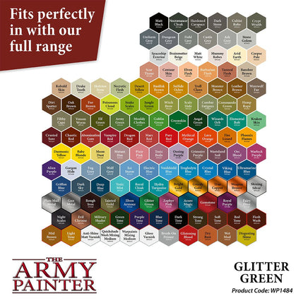 THE ARMY PAINTER WARPAINTS METALLICS: GLITTER GREEN - Khaki and Green Books