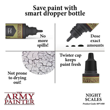 THE ARMY PAINTER WARPAINTS METALLICS: NIGHT SCALES - Khaki and Green Books
