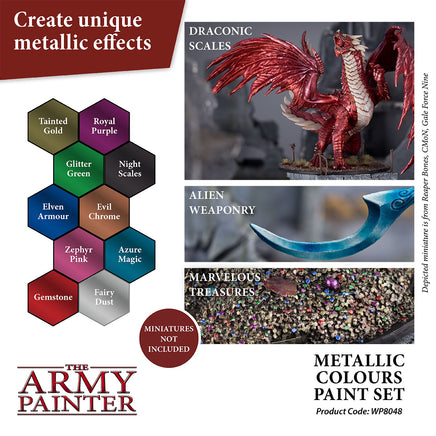 The Army Painter - Metallic Colours Paint Set - Khaki & Green Books