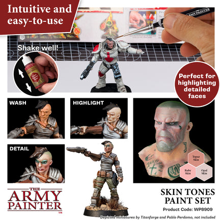 The Army Painter - Skin Tone Paint Set - Khaki & Green Books
