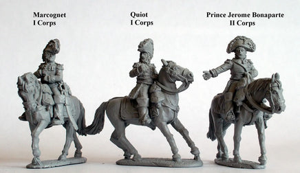Perry Miniatures - Metal - FN14 Mounted Generals of Division - Khaki and Green Books