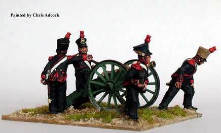 Perry Miniatures - Metal - FN17 Foot Artillery firing 6 pounder - Khaki and Green Books