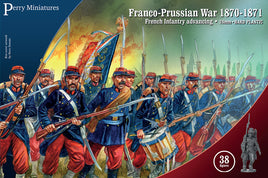 PERRY MINIATURES - FRANCO-PRUSSIAN WAR - FRENCH INFANTRY ADVANCING 1870-1871