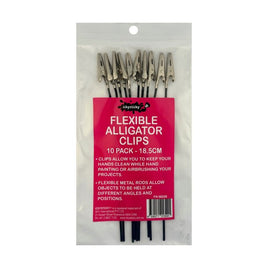 ICKYSTICKY FLEX METAL ALLIGATOR CLIPS (BLACK)