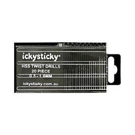 ICKYSTICKY HSS MICRO TWIST DRILLS 0.3MM - 1.6MM