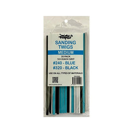 ICKYSTICKY - SANDING TWIGS - MEDIUM 20PK
