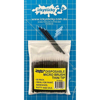 ICKYSTICKY DISPOSABLE MICRO BRUSHES THIN TIP