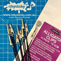 ICKYSTICKY METAL ALLIGATOR CLIPS (BLACK)