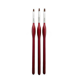 ICKYSTICKY SYNTHETIC 3 PIECE FLAT BRUSH SET 3/4/5