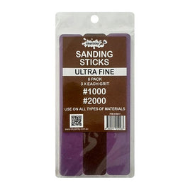 ICKYSTICKY SANDING STICKS ULTRA FINE 6PK