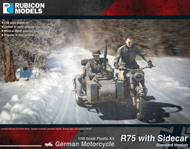 RUBICON MODELS - R75 MOTORCYCLE WITH SIDECAR - STANDARD VERSION