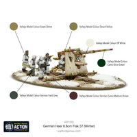 BOLT ACTION - HEER 8.8CM FLAK 37 ANTI-TANK GUN (WINTER)