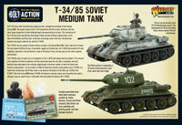 BOLT ACTION : T34/85 SOVIET MEDIUM TANK
