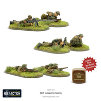 BOLT ACTION : BRITISH BEF WEAPONS TEAMS