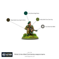 BOLT ACTION : BRITISH & INTER-ALLIED COMMANDOS WEAPONS TEAMS