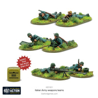 BOLT ACTION : ITALIAN ARMY WEAPONS TEAMS