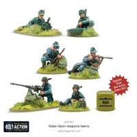 BOLT ACTION : ITALIAN ALPINI WEAPONS TEAMS