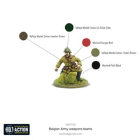 BOLT ACTION : BELGIAN ARMY WEAPONS TEAMS