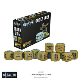 BOLT ACTION : ORDERS DICE PACK - SAND