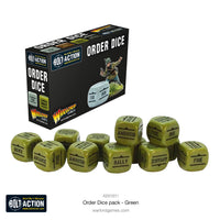 BOLT ACTION : ORDERS DICE PACK - GREEN