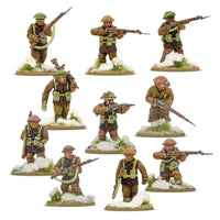 BOLT ACTION : STARTER ARMY - CROSSING THE RHINE BRITISH & CANADIAN UNFANTRY (WINTER)