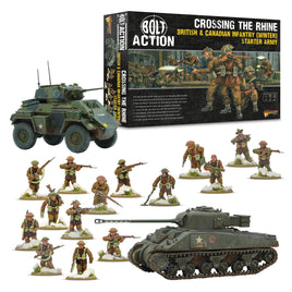 BOLT ACTION : STARTER ARMY - CROSSING THE RHINE BRITISH & CANADIAN UNFANTRY (WINTER)